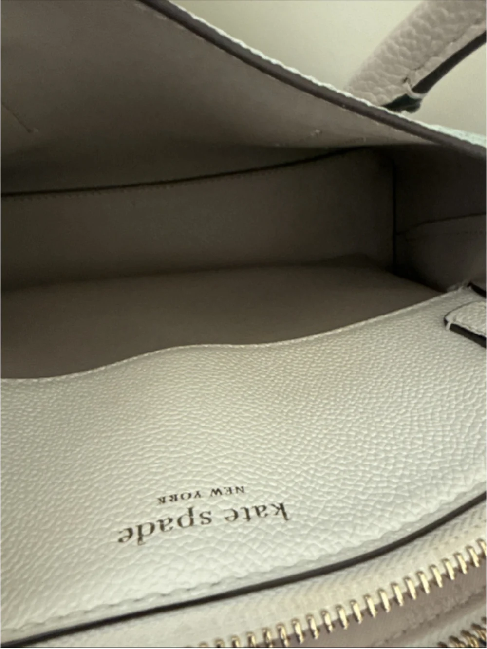Kate Spade New York Margaux Leather Mini Satchel Tote 2 Tone In Cloud Mist NWOT - Picture 5 of 11